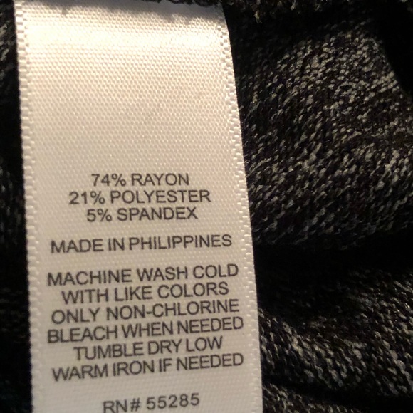 Express NWT Black Grayish long sleeve S Dress - Picture 7 of 7